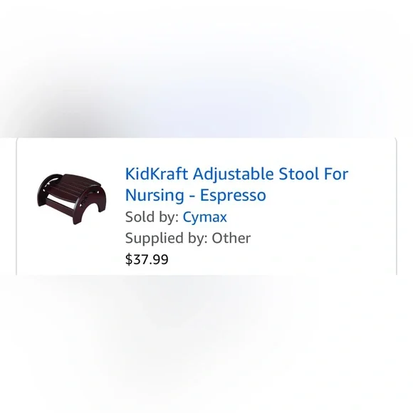 KidKraft Adjustable Stool For Nursing - Espresso - Picture 7 of 7